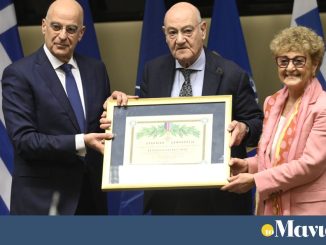 Νίκος Δένδιας: στην τελετή απονομής διαμνημόνευσης προς τιμήν Ζιωζέφ Νισσίμ