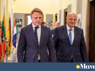 Συνάντηση Κώστα Τσιάρα με τον Ιταλό ομόλογο του Francesco Lollobrigida